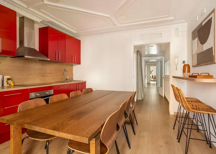 شقة The Collection - Paseo De Gracia 5bd And 3bth For 10 With Terrace *